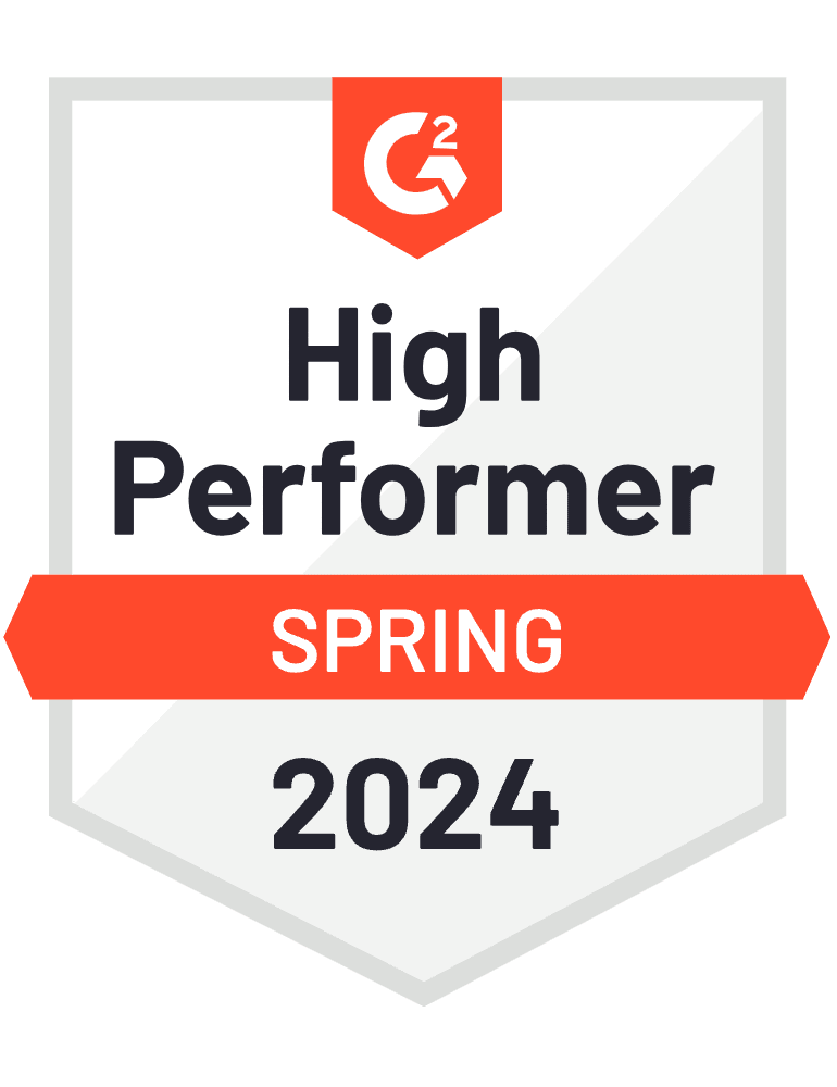 G2 higher performer badge