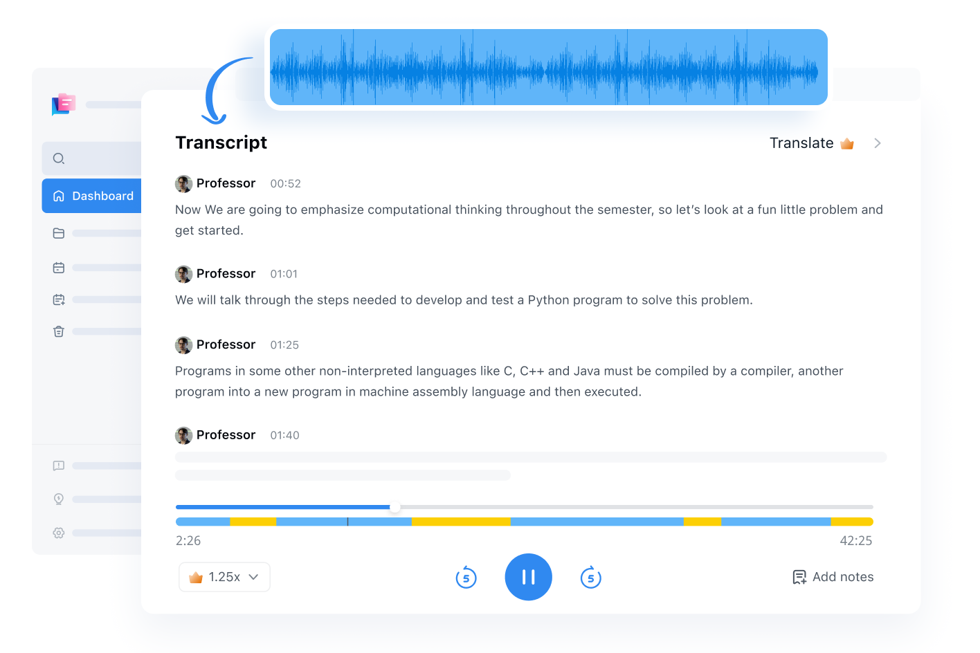 Notta: AI audio & video transcription