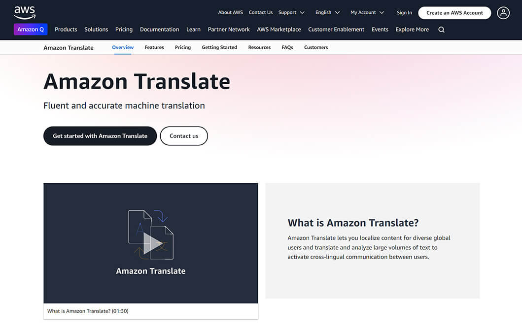 Amazon Translate