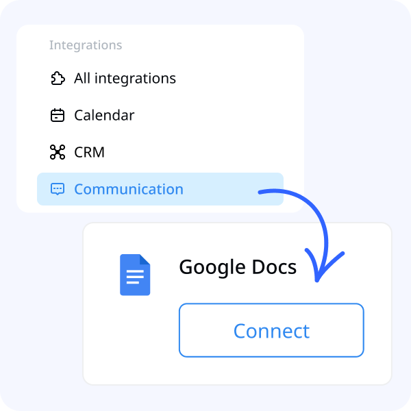 connect Google Docs