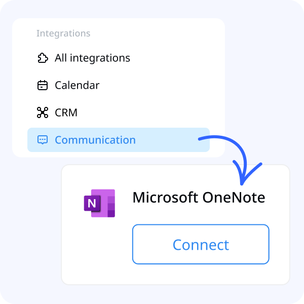 connect Microsoft OneNote