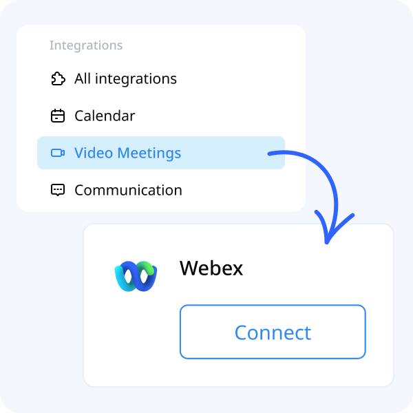 How to connect Notta + Webex