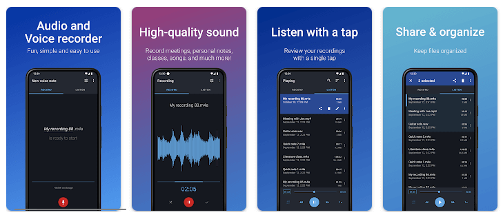 Easy Voice Recorder app