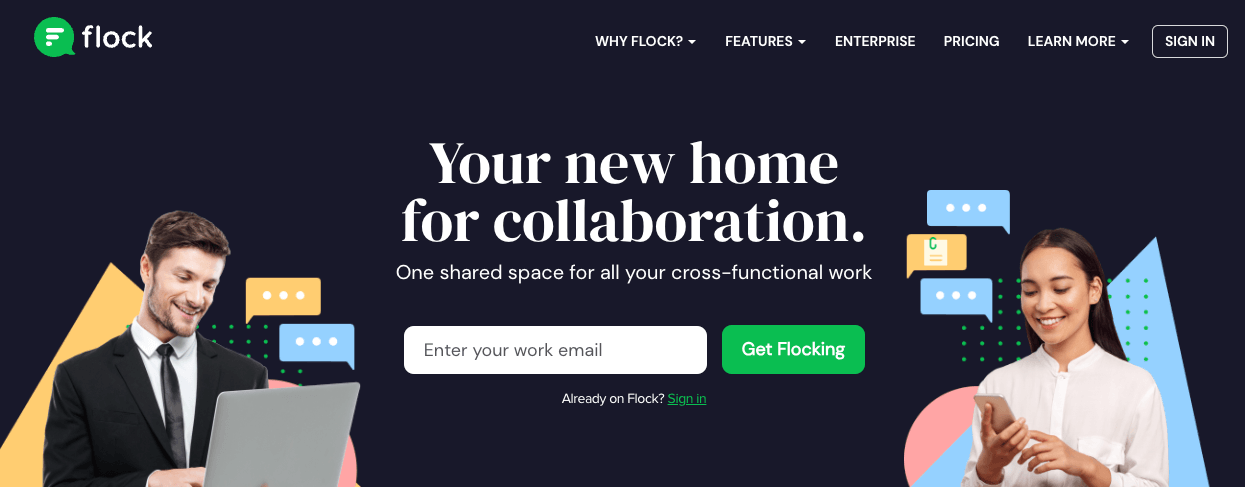 Flock homepage