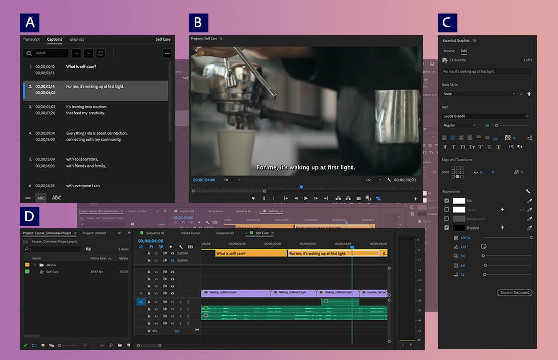 How To Add Subtitles Captions In Premiere Pro