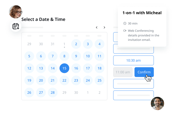 Use Notta’s meeting scheduler to create shareable events that connect with your calendar automatically